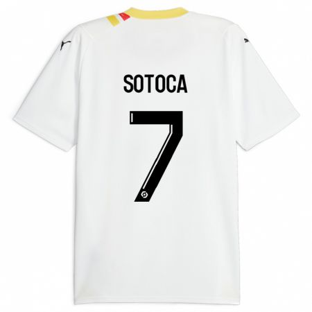 Kandiny Niño Camiseta Florian Sotoca #7 Negro 2ª Equipación 2023/24 La Camisa Chile