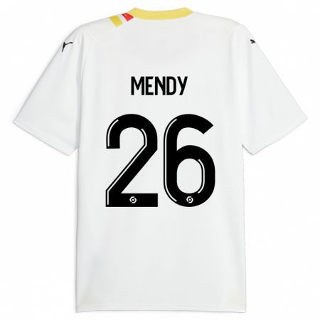 Kandiny Niño Camiseta Nampalys Mendy #26 Negro 2ª Equipación 2023/24 La Camisa Chile