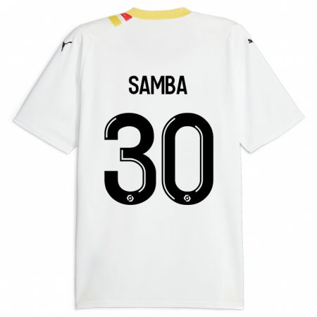 Kandiny Niño Camiseta Brice Samba #30 Negro 2ª Equipación 2023/24 La Camisa Chile