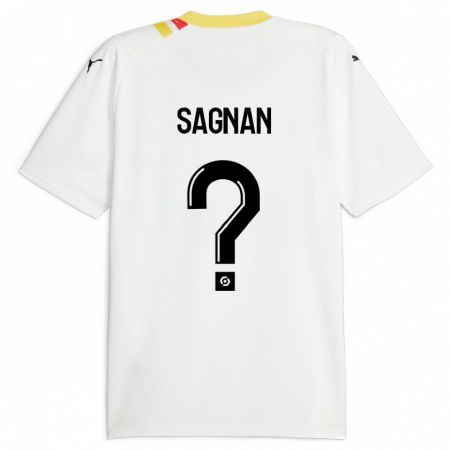 Kandiny Niño Camiseta Souleymane Sagnan #0 Negro 2ª Equipación 2023/24 La Camisa Chile