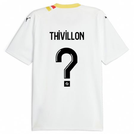 Kandiny Niño Camiseta Lina Thivillon #0 Negro 2ª Equipación 2023/24 La Camisa Chile