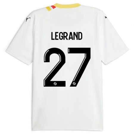 Kandiny Niño Camiseta Bérénice Legrand #27 Negro 2ª Equipación 2023/24 La Camisa Chile