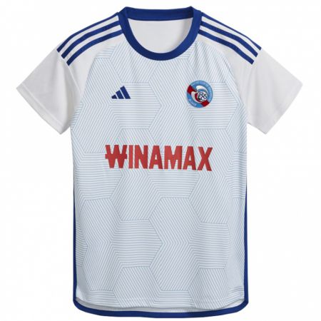 Kandiny Niño Camiseta Mohamed Bechikh #0 Blanco 2ª Equipación 2023/24 La Camisa Chile