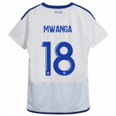 Kandiny Niño Camiseta Junior Mwanga #18 Blanco 2ª Equipación 2023/24 La Camisa Chile