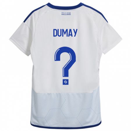 Kandiny Niño Camiseta Yoann Dumay #0 Blanco 2ª Equipación 2023/24 La Camisa Chile