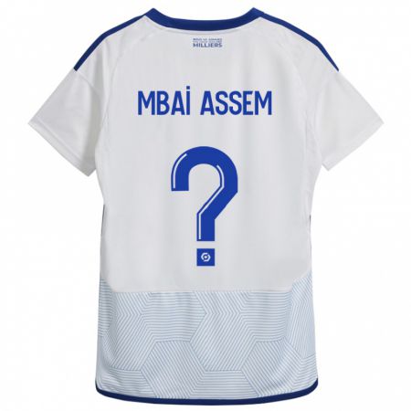 Kandiny Niño Camiseta Chris Mbaï-Assem #0 Blanco 2ª Equipación 2023/24 La Camisa Chile