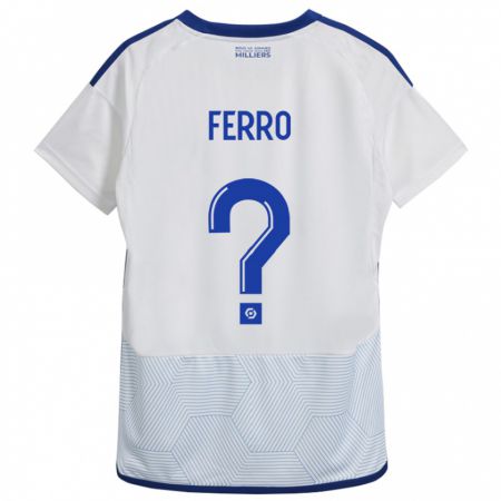 Kandiny Niño Camiseta Nolan Ferro #0 Blanco 2ª Equipación 2023/24 La Camisa Chile