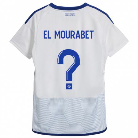 Kandiny Niño Camiseta Samir El Mourabet #0 Blanco 2ª Equipación 2023/24 La Camisa Chile