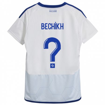 Kandiny Niño Camiseta Mohamed Bechikh #0 Blanco 2ª Equipación 2023/24 La Camisa Chile