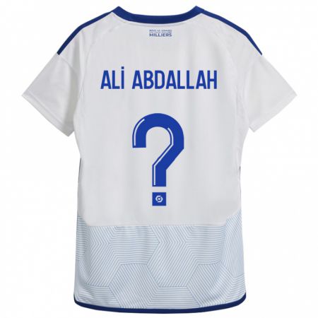Kandiny Niño Camiseta Aboubacar Ali Abdallah #0 Blanco 2ª Equipación 2023/24 La Camisa Chile