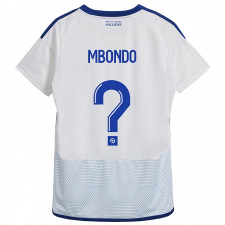 Kandiny Niño Camiseta Fredy André Mbondo #0 Blanco 2ª Equipación 2023/24 La Camisa Chile