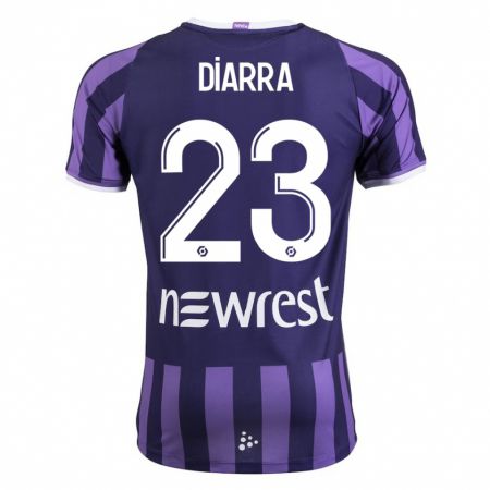 Kandiny Niño Camiseta Moussa Diarra #23 Morado 2ª Equipación 2023/24 La Camisa Chile