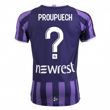 Kandiny Niño Camiseta Lucas Proupuech #0 Morado 2ª Equipación 2023/24 La Camisa Chile