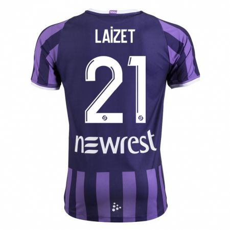 Kandiny Niño Camiseta Emma Laizet #21 Morado 2ª Equipación 2023/24 La Camisa Chile