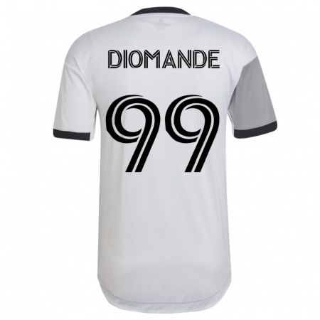 Kandiny Niño Camiseta Adama Diomande #99 Blanco 2ª Equipación 2023/24 La Camisa Chile