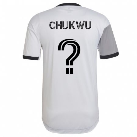 Kandiny Niño Camiseta Robert Chukwu #0 Blanco 2ª Equipación 2023/24 La Camisa Chile