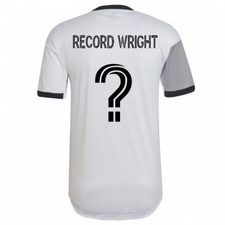 Kandiny Niño Camiseta Kemari Record-Wright #0 Blanco 2ª Equipación 2023/24 La Camisa Chile