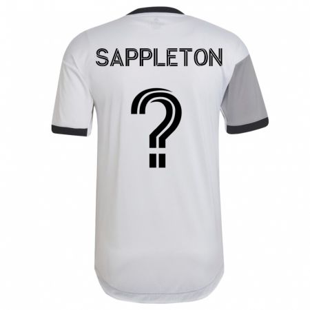 Kandiny Niño Camiseta Spencer Sappleton #0 Blanco 2ª Equipación 2023/24 La Camisa Chile
