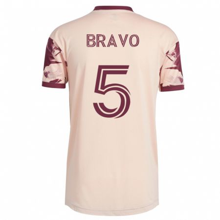 Kandiny Niño Camiseta Claudio Bravo #5 Blanquecino 2ª Equipación 2023/24 La Camisa Chile