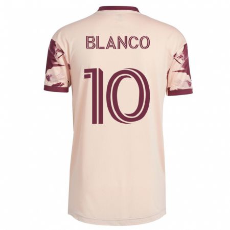 Kandiny Niño Camiseta Sebastián Blanco #10 Blanquecino 2ª Equipación 2023/24 La Camisa Chile