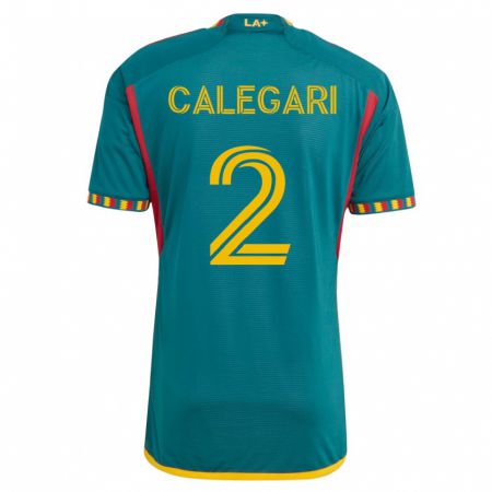 Kandiny Niño Camiseta Calegari #2 Verde 2ª Equipación 2023/24 La Camisa Chile