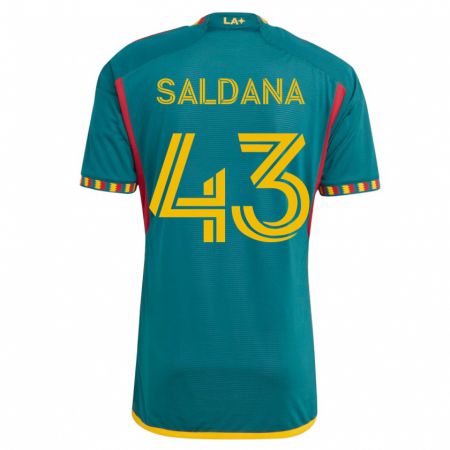 Kandiny Niño Camiseta Adam Saldaña #43 Verde 2ª Equipación 2023/24 La Camisa Chile