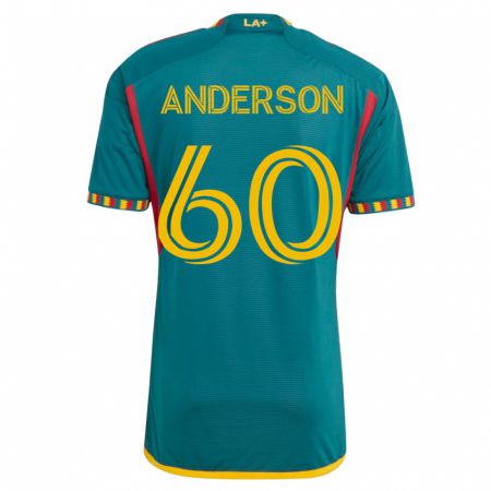 Kandiny Niño Camiseta Nolan Anderson #60 Verde 2ª Equipación 2023/24 La Camisa Chile