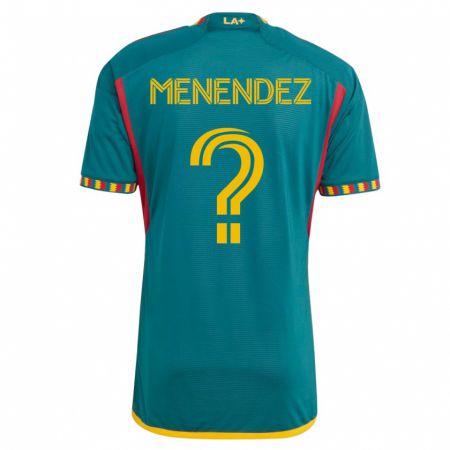 Kandiny Niño Camiseta Alexsander Menendez #0 Verde 2ª Equipación 2023/24 La Camisa Chile