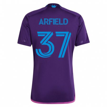 Kandiny Niño Camiseta Scott Arfield #37 Violeta 2ª Equipación 2023/24 La Camisa Chile