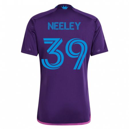 Kandiny Niño Camiseta Jack Neeley #39 Violeta 2ª Equipación 2023/24 La Camisa Chile