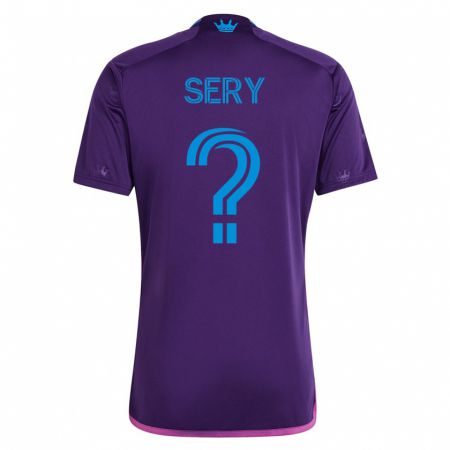 Kandiny Niño Camiseta Sam Sery #0 Violeta 2ª Equipación 2023/24 La Camisa Chile