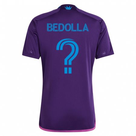 Kandiny Niño Camiseta Brando Bedolla #0 Violeta 2ª Equipación 2023/24 La Camisa Chile
