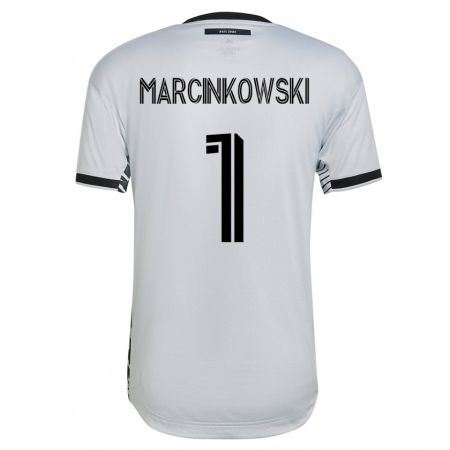 Kandiny Niño Camiseta Jt Marcinkowski #1 Blanco 2ª Equipación 2023/24 La Camisa Chile