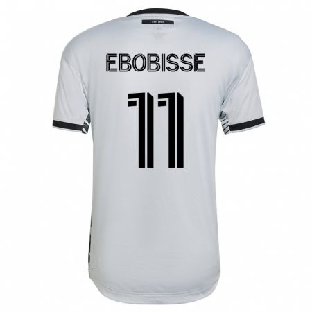 Kandiny Niño Camiseta Jeremy Ebobisse #11 Blanco 2ª Equipación 2023/24 La Camisa Chile
