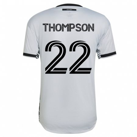 Kandiny Niño Camiseta Tommy Thompson #22 Blanco 2ª Equipación 2023/24 La Camisa Chile