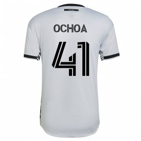 Kandiny Niño Camiseta Emmanuel Ochoa #41 Blanco 2ª Equipación 2023/24 La Camisa Chile