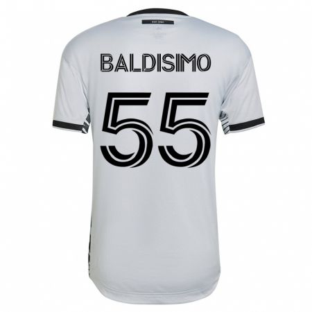 Kandiny Niño Camiseta Michael Baldisimo #55 Blanco 2ª Equipación 2023/24 La Camisa Chile