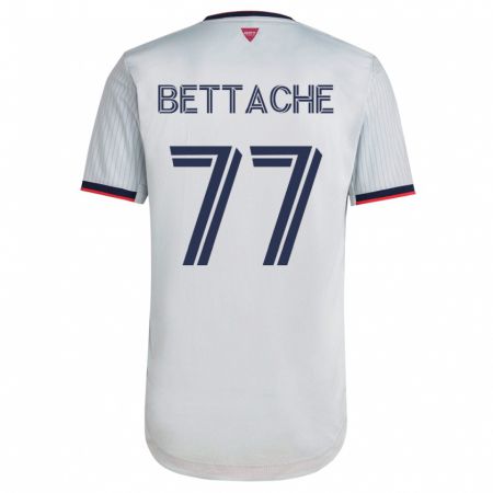 Kandiny Niño Camiseta Faysal Bettache #77 Blanco 2ª Equipación 2023/24 La Camisa Chile