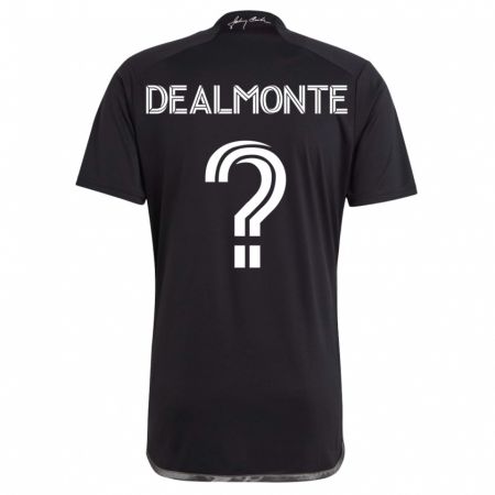 Kandiny Niño Camiseta Charly Dealmonte #0 Negro 2ª Equipación 2023/24 La Camisa Chile