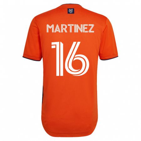 Kandiny Niño Camiseta Alonso Martínez #16 Negro 2ª Equipación 2023/24 La Camisa Chile