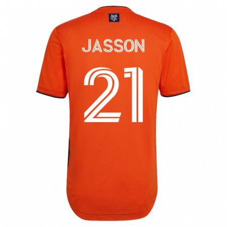 Kandiny Niño Camiseta Andres Jasson #21 Negro 2ª Equipación 2023/24 La Camisa Chile