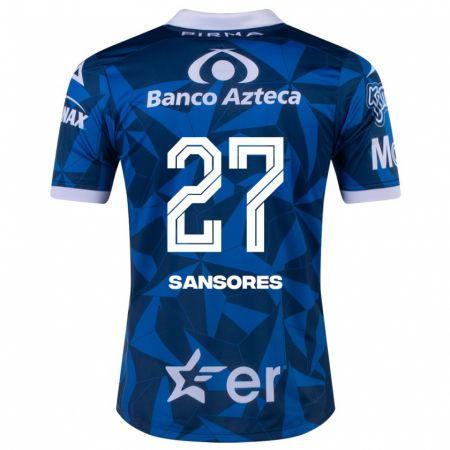 Kandiny Niño Camiseta Miguel Sansores #27 Azul 2ª Equipación 2023/24 La Camisa Chile