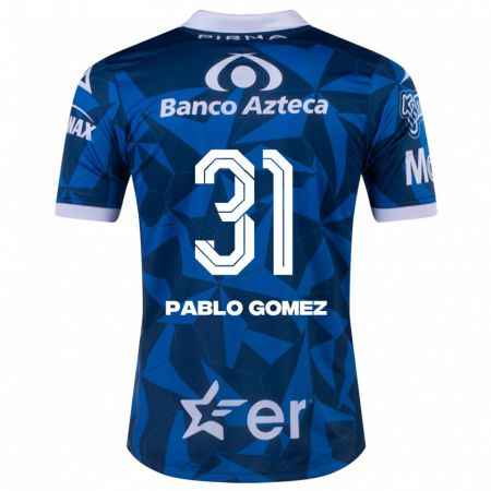 Kandiny Niño Camiseta Juan Pablo Gómez #31 Azul 2ª Equipación 2023/24 La Camisa Chile