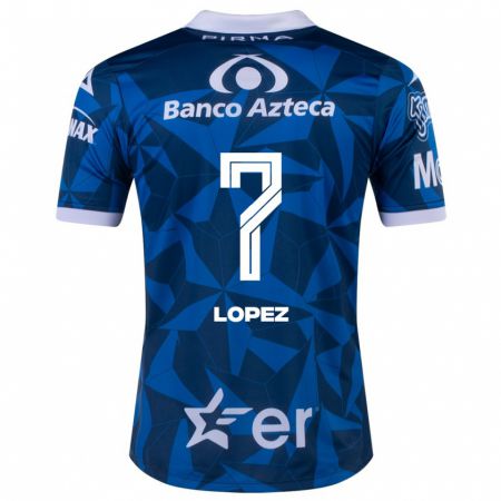 Kandiny Niño Camiseta Viridiana López #7 Azul 2ª Equipación 2023/24 La Camisa Chile