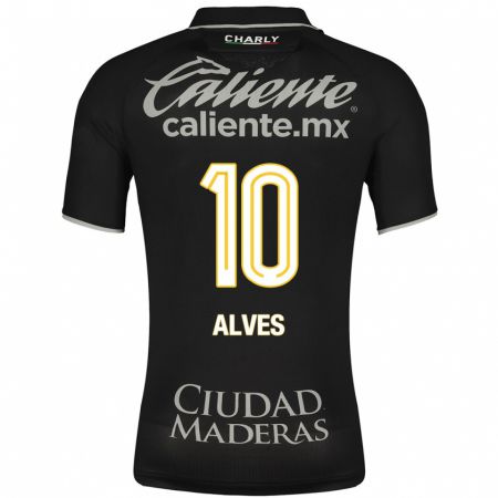 Kandiny Niño Camiseta Maria Alves #10 Negro 2ª Equipación 2023/24 La Camisa Chile