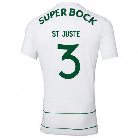 Kandiny Niño Camiseta Jerry St. Juste #3 Blanco 2ª Equipación 2023/24 La Camisa Chile