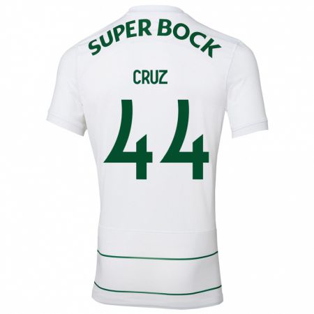 Kandiny Niño Camiseta Marco Cruz #44 Blanco 2ª Equipación 2023/24 La Camisa Chile