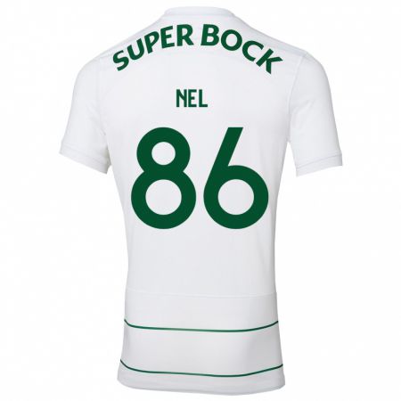 Kandiny Niño Camiseta Rafael Nel #86 Blanco 2ª Equipación 2023/24 La Camisa Chile