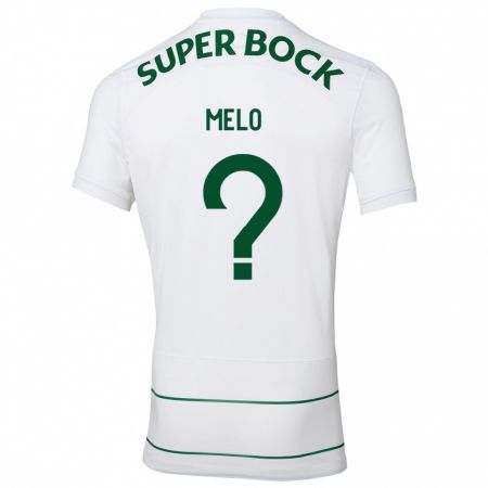 Kandiny Niño Camiseta Rafael Melo #0 Blanco 2ª Equipación 2023/24 La Camisa Chile