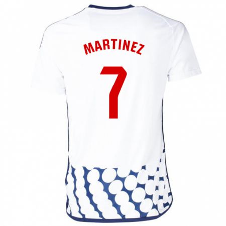Kandiny Niño Camiseta Gabri Martínez #7 Blanco 2ª Equipación 2023/24 La Camisa Chile